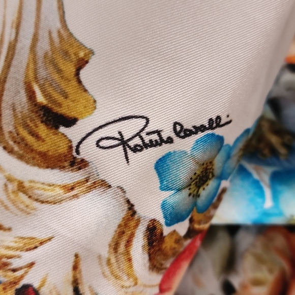 Roberto Cavalli Silk & Lace Button Up Collared Shirt Size 44 - Picture 10 of 10